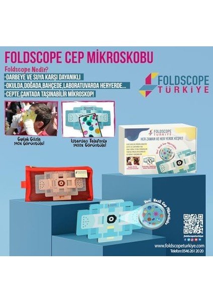 Cep Mikroskobu Kaşif Seti (100.YIL Özel Metal Kutusunda)