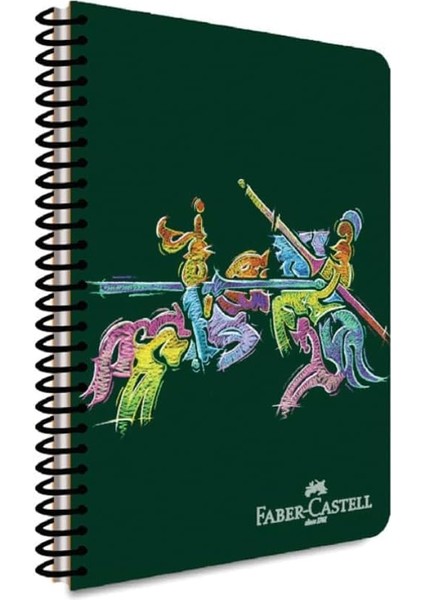 Pp Kapak Knights Klasik Spiralli Defter 100 Yaprak Düz
