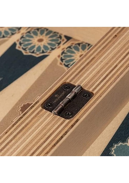 Etnik Tasarımlı El Yapımı Modern Ahşap Tavla Seti Ürün Boyutları 25 x 48 x 6,5 cm fiyatları