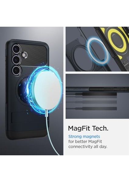 Galaxy S24 Kılıf Slim Armor Magfit Metal Slate - ACS07202