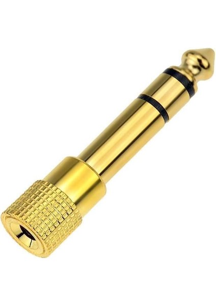 Plus PX-4458 6.3 mm Erkek To 3.5 mm Dişi Çevirici Dönüştürücü Jack Adaptörü