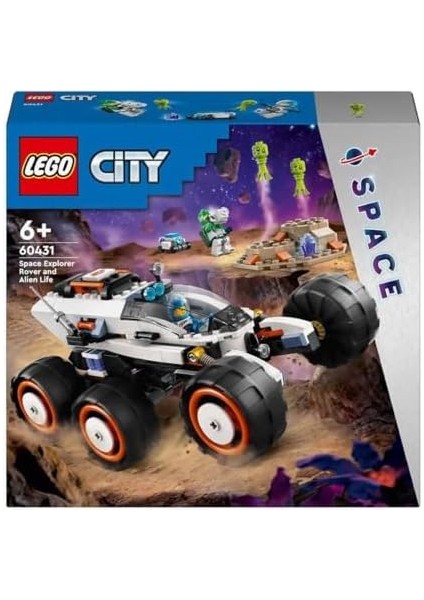 City Uzay Keşif Robotu ve Uzaylı Canlı 60431-6 Yaş ve Üzeri Kız ve Erkek Çocukları Için Astronot, Oyucnak Robot ve Uzaylı Minifigürleri Içeren Yaratıcı Oyuncak Seti (311 Parça)