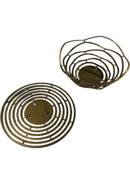 Sarı Lazer Kesim Mumluk Şamdan Dekoratif Şık Ürün fiyatları