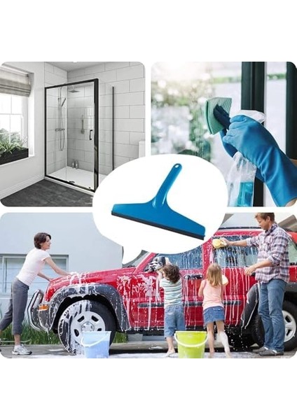 Tezgah Üstü Çekpas Cam Silme Aparatı Çekçek Silecek Pratik Kullanışlı Pencere Yıkama Plastik Temizlik Fırçası Renkli Mutfak Banyo Fayans Temizliği (Gri)
