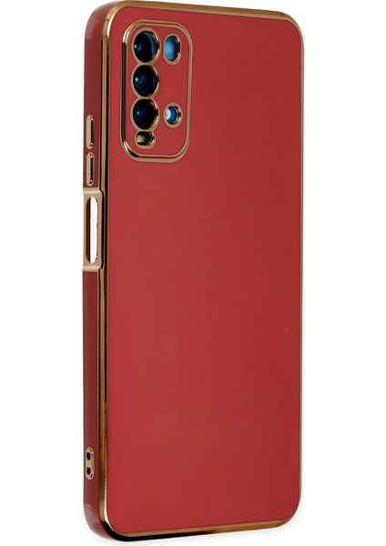 Xiaomi Redmi 9t Kılıf Volet Silikon - Kırmızı Drstr