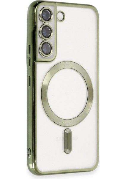 Samsung Galaxy S22 Kılıf Kross Magneticsafe Kapak - Koyu Yeşil Drstr fiyatları