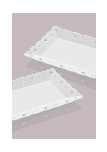 STLT-D03 Doily Kayik Tabak, 2 Li M 30X20X2CM