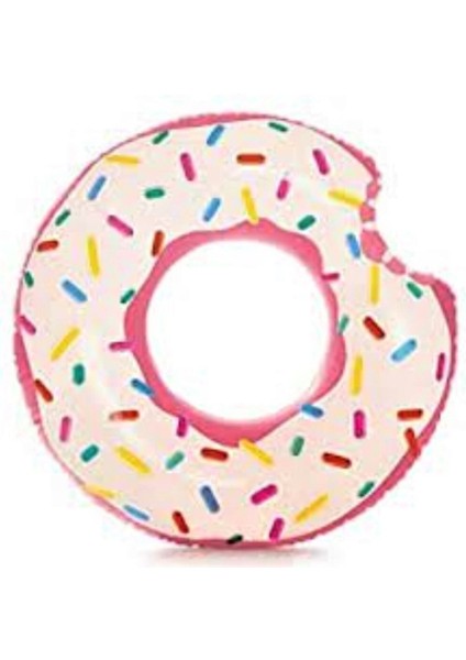 Renkli Donut Havuz Simidi 107X99 Cm, Eğlenceli ve Rahat Yaz Aktiviteleri Için.