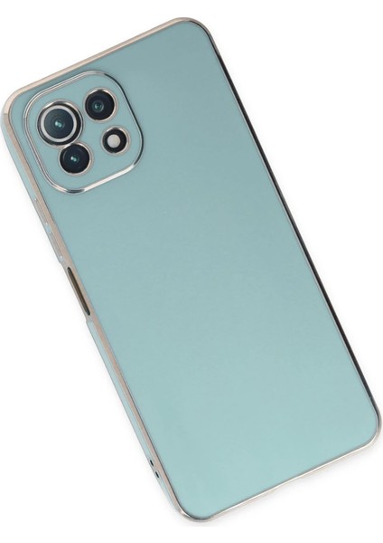 Xiaomi Mi 11 Lite Kılıf Volet Silikon - Açık Yeşil Drstr