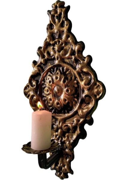 Şık Metal Duvar Aplik, Dekoratif Işık, Ev ve Bahçe Için, Altın ve Siyah Renkli