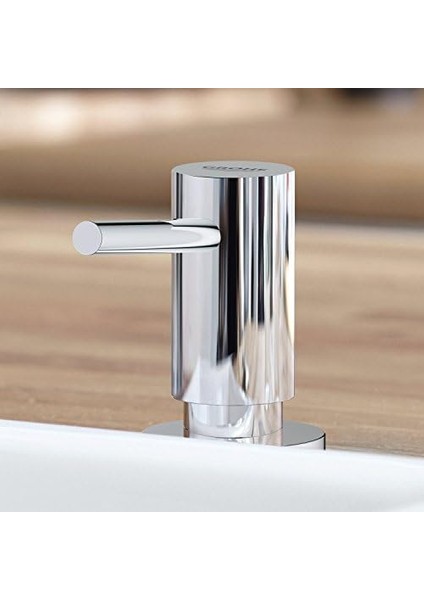 Tezgahüstü Sıvı Sabunluk, 500 ml Hazne, 9.86 x 4.45 x 7.47 Cm, Krom - 40535000