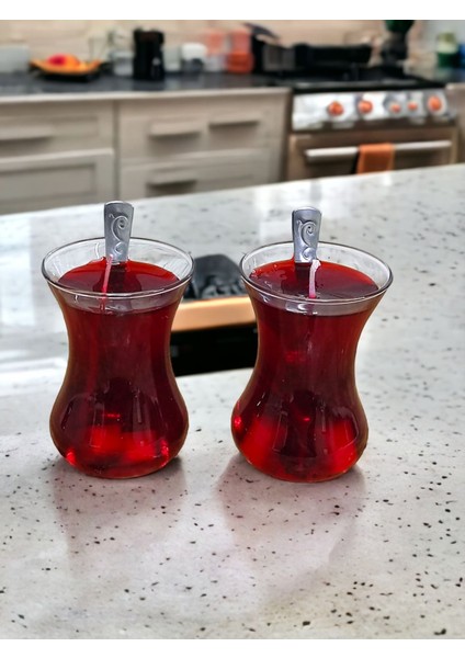 Tavşan Kanı Çay Sever Mum Seti, 2'li, Sıcak ve Hoş Atmosfer Yaratır fiyatları