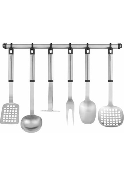 2800645 Mutfak Yardımcısı Seti, Paslanmaz Çelik, Metal, 13,5 x 22,5 x 45 Cm, 8 Birim