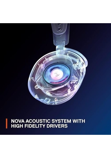 Arctis Nova 7 Wireless Multi-Platform Gaming ve Mobil Kulaklık, Nova Akustik Sistemi 2,4 Ghz ve Eş Zamanlı Bluetooth, USB C, Gen2 Clearcast Mikrofon