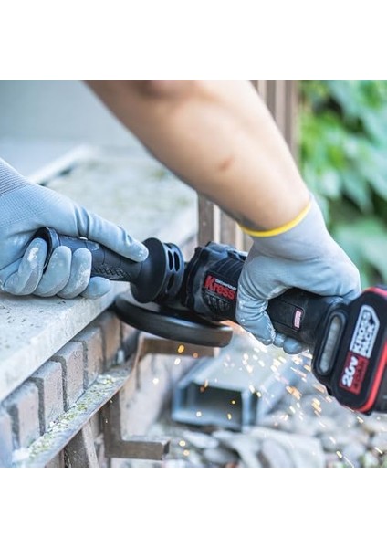 KUH02.91 20VOLT 115MM Kömürsüz Profesyonel Şarjlı Devir Ayarlı Avuç Taşlama (Akü Dahil Değildir)