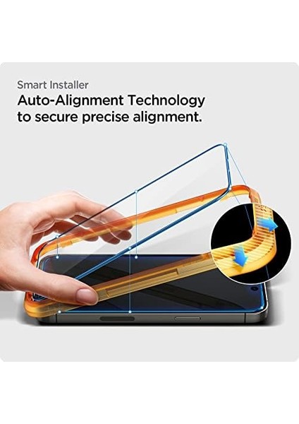 Apple iPhone 14 Pro Cam Ekran Koruyucu Kolay Kurulum Glas. tr Alignmaster Full Cover (2 Adet) Black - AGL05216