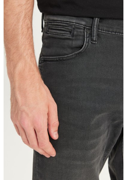 Slim Fit Dar Kesim Yüksek Bel Koyu Antrasit Pamuklu Esnek Şort indirimleri