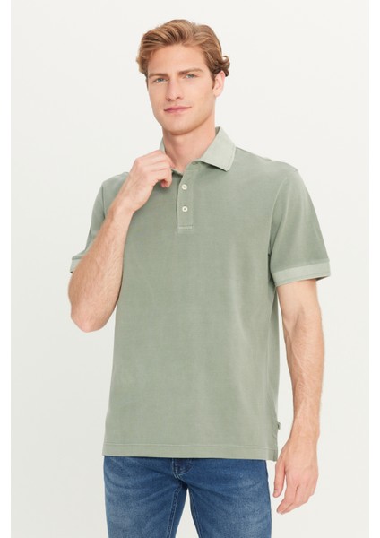 %100 Pamuk Regular Fit Normal Kesim Haki Polo Yaka Tişört fiyatları