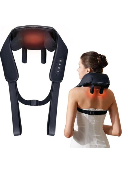 Şarjlı Ovmalı Isıtmalı Masaj Aleti İnsan Eli Yoğurma Hissi Yeni Model