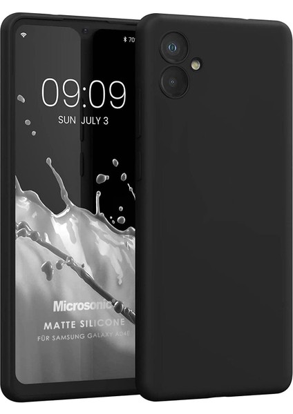 Matte Silicone Samsung Galaxy A06 Kılıf Siyah [galaxy A06 ile Uyumlu Kılıf - Siyah]