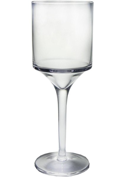 Şeffaf Büyük Boy El Yapımı Kristal Mumluk, Şık ve Göz Alıcı Dekoratif Ürün