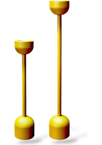 Şık 2'li Altın Kule Şamdan ve Mumluk Seti, Evinizin Dekoruna Zarif Dokunuş fiyatları