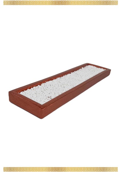 El Yapımı Büyük Dikdörtgen Bakır Mumluk Tepsi, Şık ve Dayanıklı Dekoratif Ürün