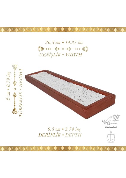 El Yapımı Büyük Dikdörtgen Bakır Mumluk Tepsi, Şık ve Dayanıklı Dekoratif Ürün fiyatları