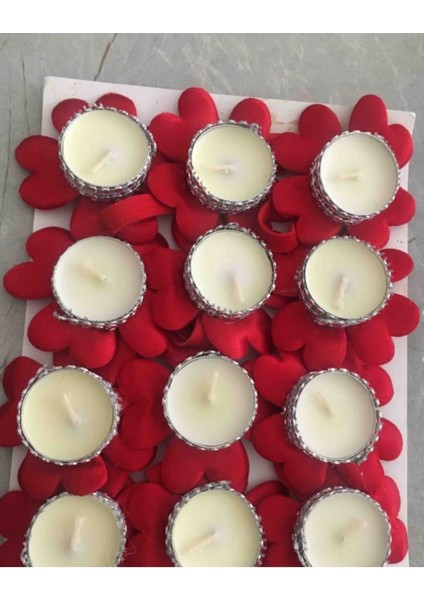 Kırmızı El Mumu Seti, 12'li, Doğal ve Şık El Yapımı Mumlar fiyatları
