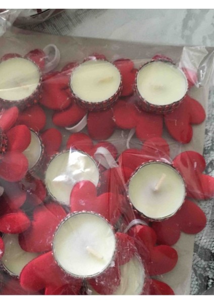 Kırmızı El Mumu Seti, 12'li, Doğal ve Şık El Yapımı Mumlar indirimleri