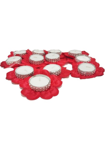 Kırmızı El Mumları 12'li Paket, Şık ve Kaliteli El Yapımı Mumlar fiyatları