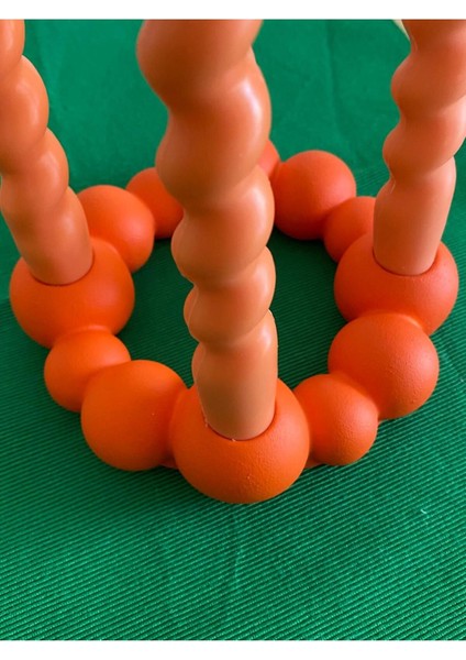 Turuncu 4'lü Beton Şamdan, Şık ve Modern Dekoratif Aksesuar modelleri