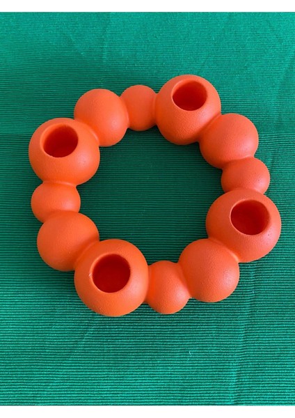 Turuncu 4'lü Beton Şamdan, Şık ve Modern Dekoratif Aksesuar fırsatları