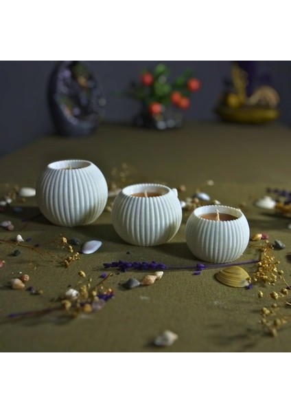 Modern Mermer Beyaz Tealight Mumluk Seti, Şık ve Dekoratif Ev Aksesuarı fırsatları