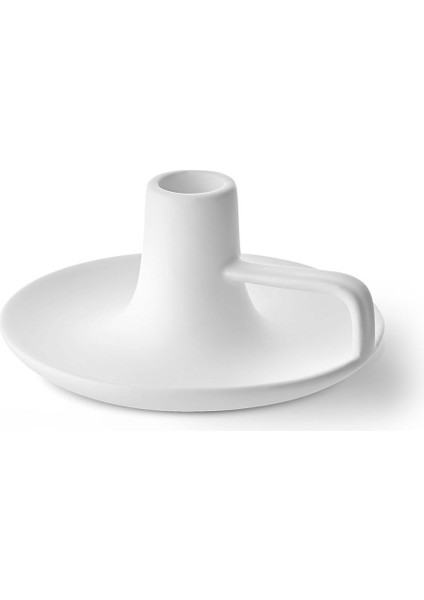 Şık Dekoratif Kulplu Mumluk, Beyaz, 17X17X7 cm fiyatları