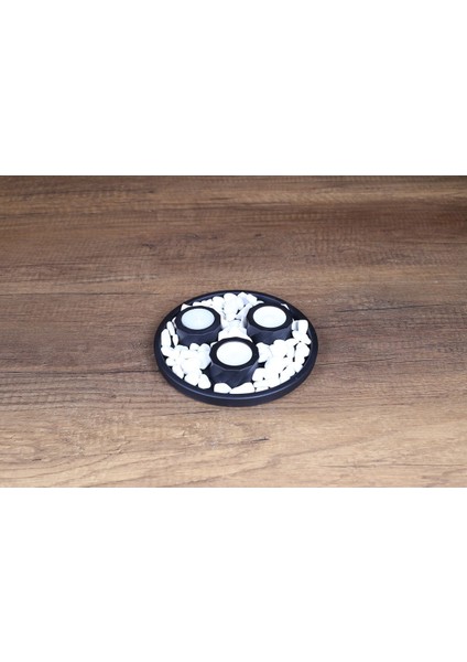 Şık Tasarımlı Dekoratif Taşlı Mum Seti, Yeni Ev Için Harika Bir Seçenek fiyatları