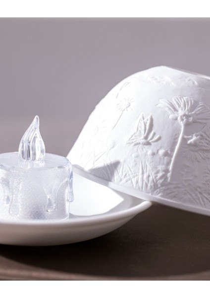 Beyaz Led'li Dekoratif Mumluk ile Şık ve Sıcak Ambiyans Yaratın indirimleri