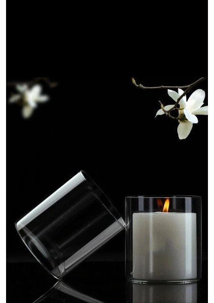 Beyaz 3'lü Dekoratif Cam Mumluk Vazo, Şık ve Zarif Ev Aksesuarı fiyatları