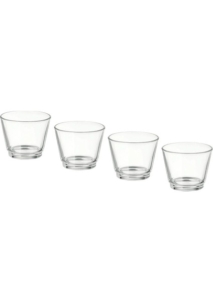 Beyaz Cam 4'lü Mumluk, Şık ve Çok Amaçlı Kullanıma Uygun Ürün