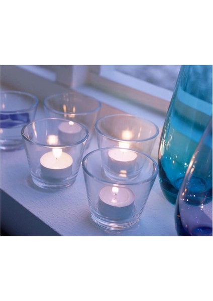 Beyaz Cam 4'lü Mumluk, Şık ve Çok Amaçlı Kullanıma Uygun Ürün modelleri