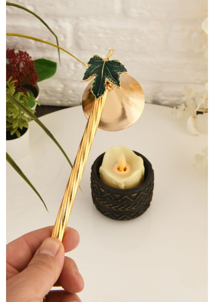 Yeşil Yaprak Figürlü Metal Mum Söndürücü, Şık ve Kullanışlı Tasarım fiyatları