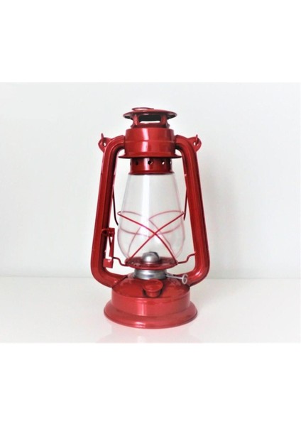 Kırmızı Gemici Feneri 15X30CM, Şık ve Dayanıklı Deniz Temalı Aydınlatma.