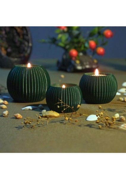 Modern Tealight Mumluk Seti, Şık Dekoratif ve Hediye Seçenekleriyle Evinize Zarafet Katın