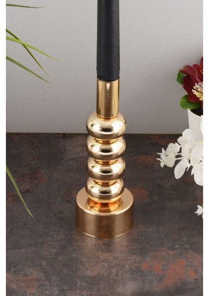 Altın Kaplama Dekoratif Metal Mumluk, Şamdan, Şık ve Zarif Tasarım fiyatları