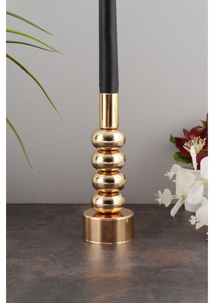 Altın Kaplama Dekoratif Metal Mumluk, Şamdan, Şık ve Zarif Tasarım modelleri