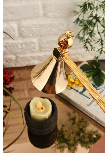 Yüksek Kaliteli Figürlü Metal Mum Söndürücü, Zarif Altın Renk Tasarım indirimleri