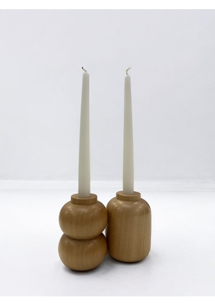 Şık ve Doğal Ahşap Dekoratif Mumluk, Evinizde Sıcaklık ve Zarafet Sağlar