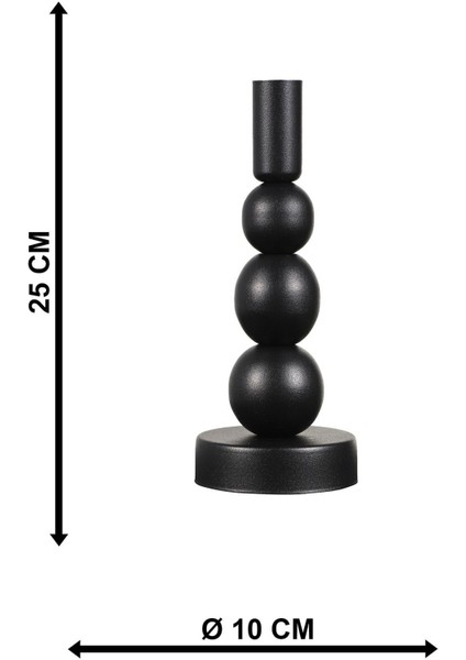 Modern Siyah Kule Mumluk, Şık ve Zarif Dekorasyon Parçası fiyatları