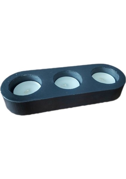 2'li 6 Hazneli Siyah Tealight Mumluk Şamdan, Şık ve Kullanışlı Dekoratif Ürün fiyatları