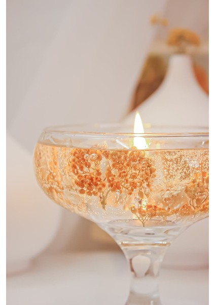 El Yapımı Kuru Çiçekli Sarı Mumluk, Şık ve Doğal Dekorasyon Için Ideal modelleri